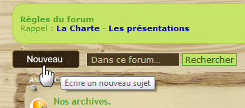 Créer un nouveau sujet