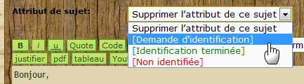 Sélectionner un attribut