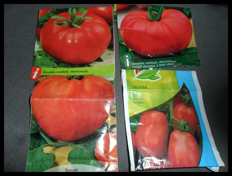 un lot de graines locales,coeur de boeuf, marmande et roma