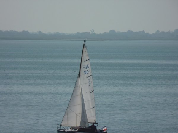 voiler rentrant en  Baie de Somme