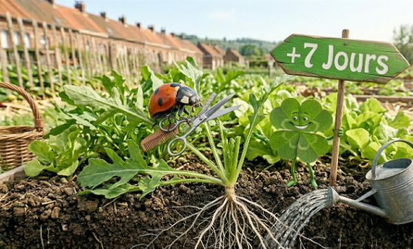 Technique salade à couper.