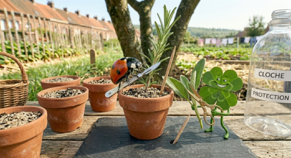 Le secret du bouturage du romarin et de la sauge officinale.