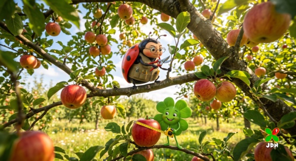 Le secret de la taille en vert d'août pour des pommes et poires.